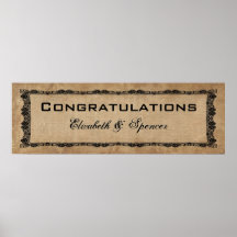 Congratulations Wedding Couple Posters