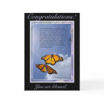 "Congratulations!, You are blessed." Card