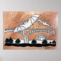 Congress Avenue Bats Print