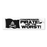 Congressional Pirates Bumper Stickers