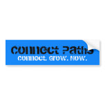 Connect Paths Bumper Sticker bumper stickers