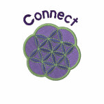 Connect with family and friends embroidered shirts