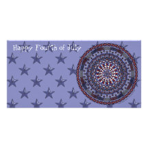 Connected Independence Day Photo Card