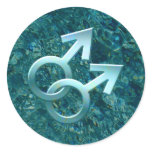Connected Male Symbols Design Stickers 001