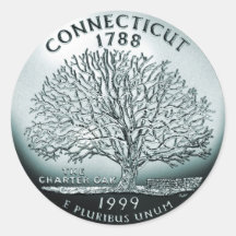 Connecticut coin - image sticker