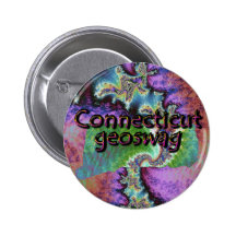 Connecticut Geoswag Geocaching Gifts Pins Buttons