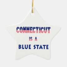 Connecticut is a Blue State Ornaments