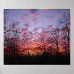 Connecticut Late Autumn Sunset posters