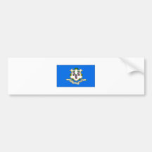 Connecticut State Flag Bumper Sticker