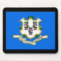 Connecticut State Flag Mousepad