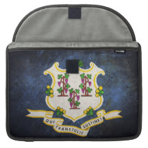 Connecticut State Flag Sleeves For MacBooks