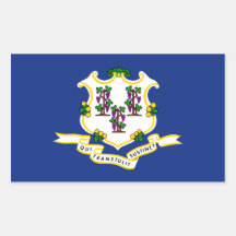 Connecticut State Flag, United States Stickers