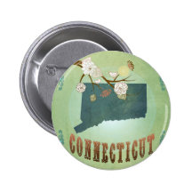 Connecticut State Map – Green Button