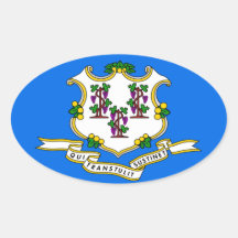 connecticut State Oval sticker