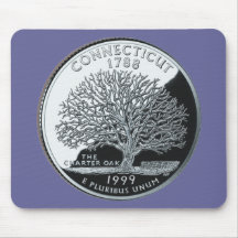 Connecticut State Quarter Mousepad