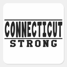 Connecticut Strong Designs Square Stickers