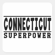 Connecticut Superpower Designs Sticker