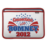 Connecticut with Romney 2012 Fundas Para Macbook Air