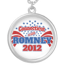 Connecticut with Romney 2012 Collar Personalizado