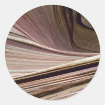 Connecting lines, Utah, U.S.A. Round Sticker