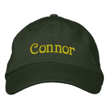 CONNOR Name Designer Cap Embroidered Hat