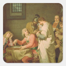 Conradin of Swabia and Friedrich of Baden Square Stickers