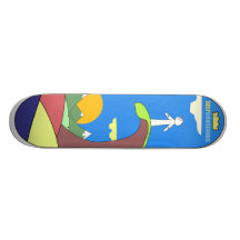 Conscience on the Cliff Custom Skate Board