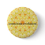 conscious evolution t-shirt pin