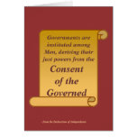 Consent of the Governed Card