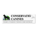 Conservation Canine Bumper Sticker bumper stickers