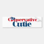Conservative Cutie Bumper Sticker
