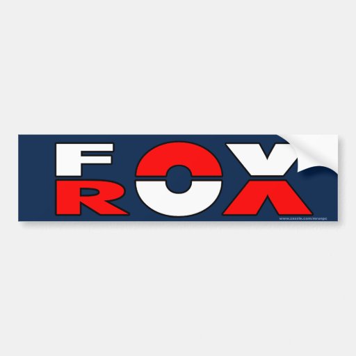 Conservative "Fox Rox" bumper sticker