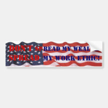 Conservative ideas, spread the wealth. bumper stickers