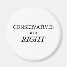 Conservatives are Right Refrigerator Magnets