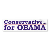 Conservatives for Obama bumper sticker
