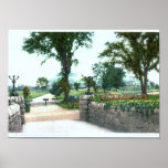 Conservatory, Bronx Park, New York Vintage Print