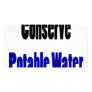 Conserve Potable Water Personalized Photo Card