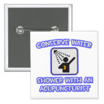 Conserve Water .. Shower With a Acupuncturist Pin