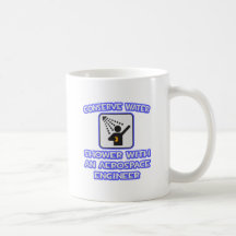 Conserve Water .. Shower With Aerospace Engineer Mug