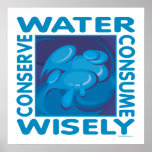 Conserve Water - Use Wisely posters