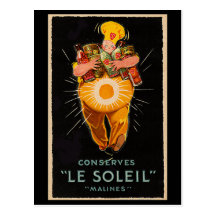 "Conserves: Le Soleil" Vintage Advertising Post Card