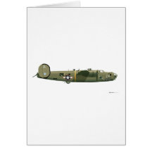 Consolidated B-24 Liberator Strawberry Greeting Card
