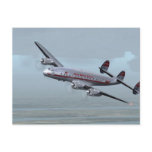 CONSTELLATION AIRPLANE -- AVIATION HISTORY! POST CARD