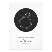 Constellation Engagement Ring Save the Date Personalized Announcement