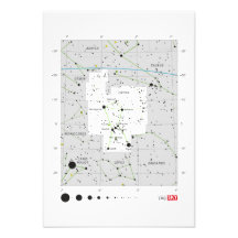 Constellation Orion The Hunter Chart Custom Invitation