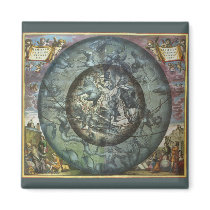 Constellations of Northern Sky, Andreas Cellarius Magnet