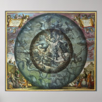 Constellations of Northern Sky, Andreas Cellarius Poster