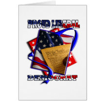 ConstiLib Democrat Greeting Card