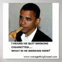 Constitution Smoking Obama posters