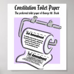 Constitution Toilet Paper Poster posters